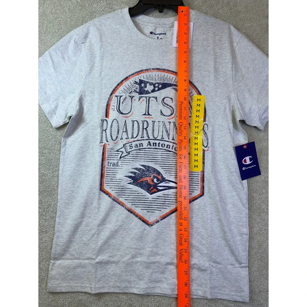 Champion UTSA Roadrunners T-Shirt Mens Medium Natural Gray San Antonio NCAA NEW - Picture 6 of 7